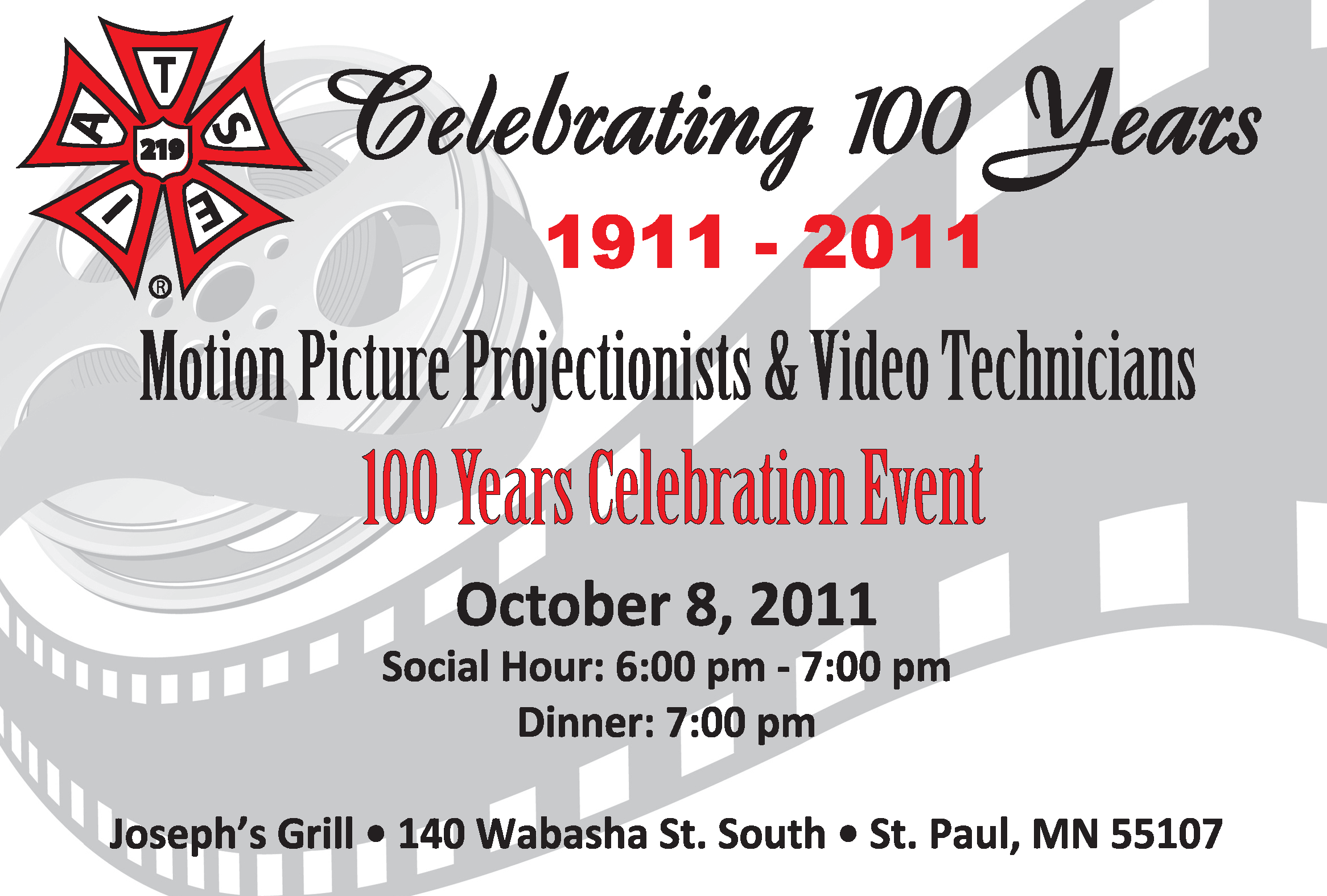 100th Anniversary Invitation